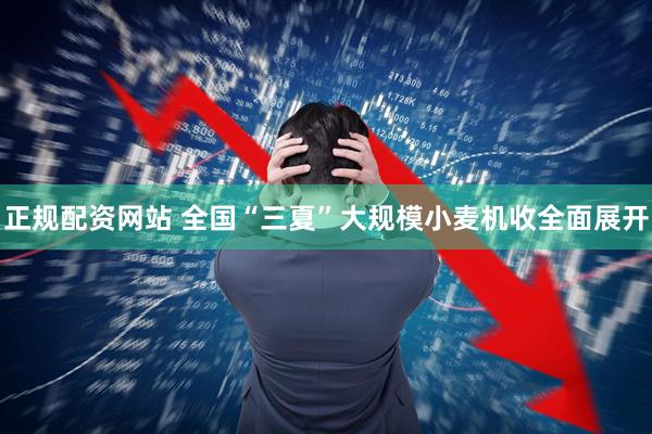 正规配资网站 全国“三夏”大规模小麦机收全面展开